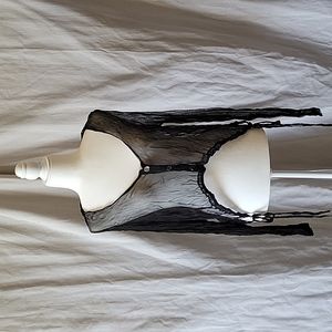 Lauren Vidal Y2K Mesh Sheer Cardigan